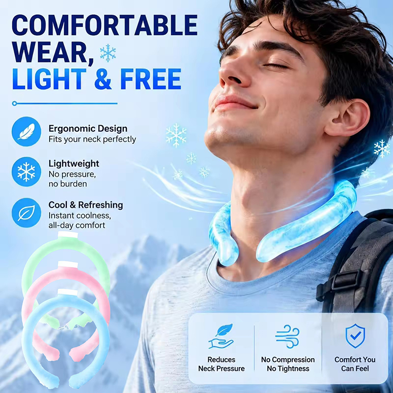 Health Wellness Fitness - Summer Neck Cooling Ring Portable Reusable