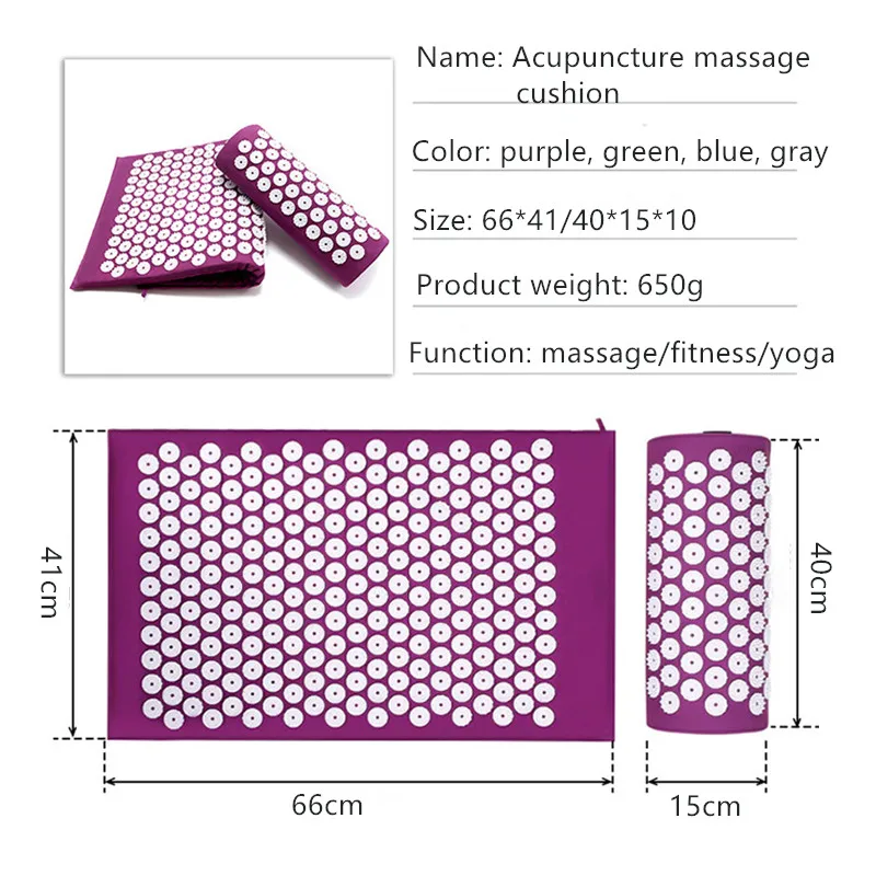 Massager Yoga Mat Cushion acup - Acupressure Mat Set 评论和价格