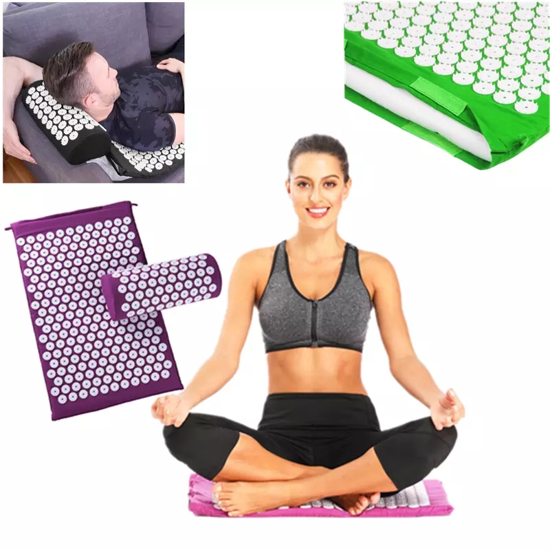 Massager Yoga Mat Cushion acup - Acupressure Mat Set 评论和价格