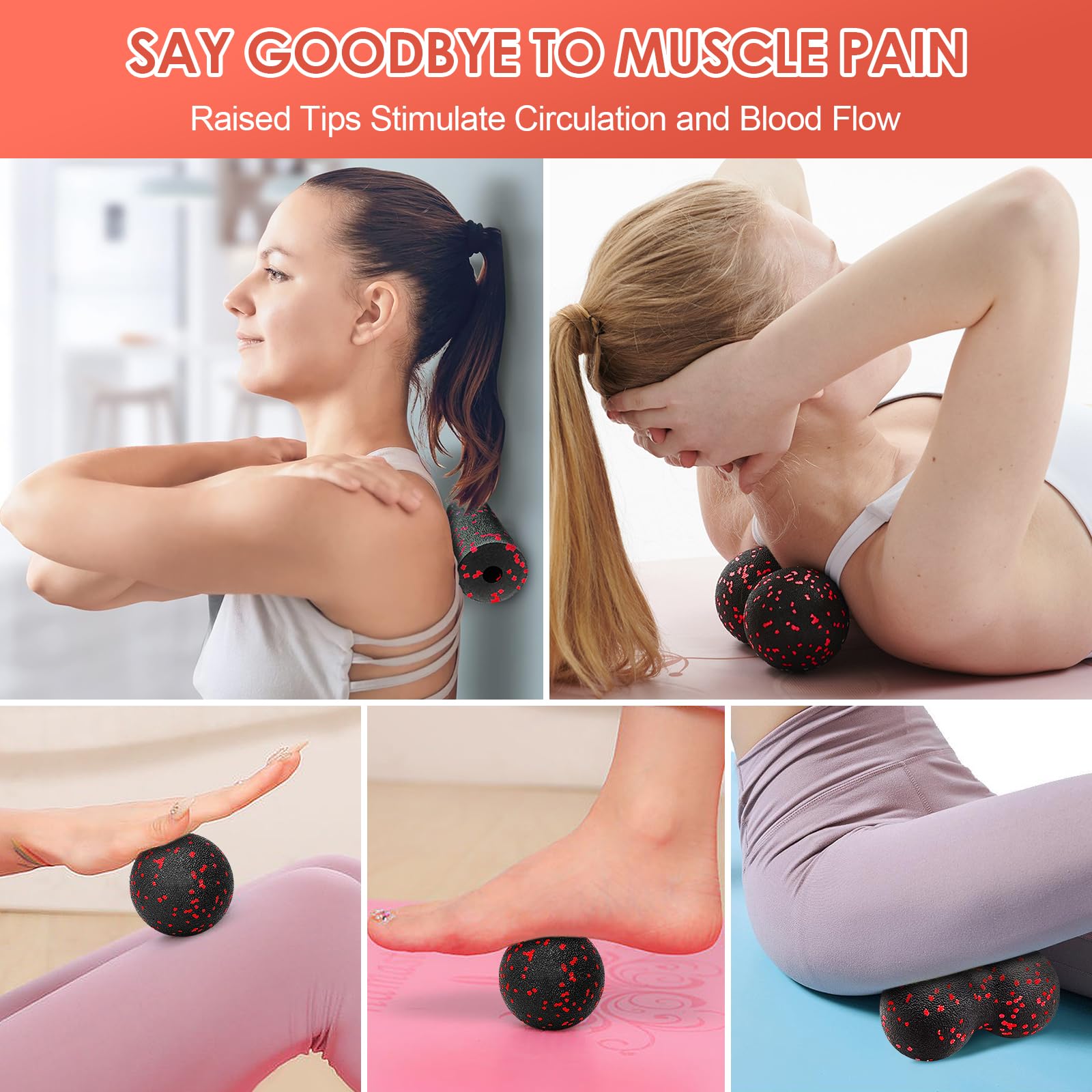 Hollow Yoga Roller Massage Pea - Health Wellness Fitness 评论和价格