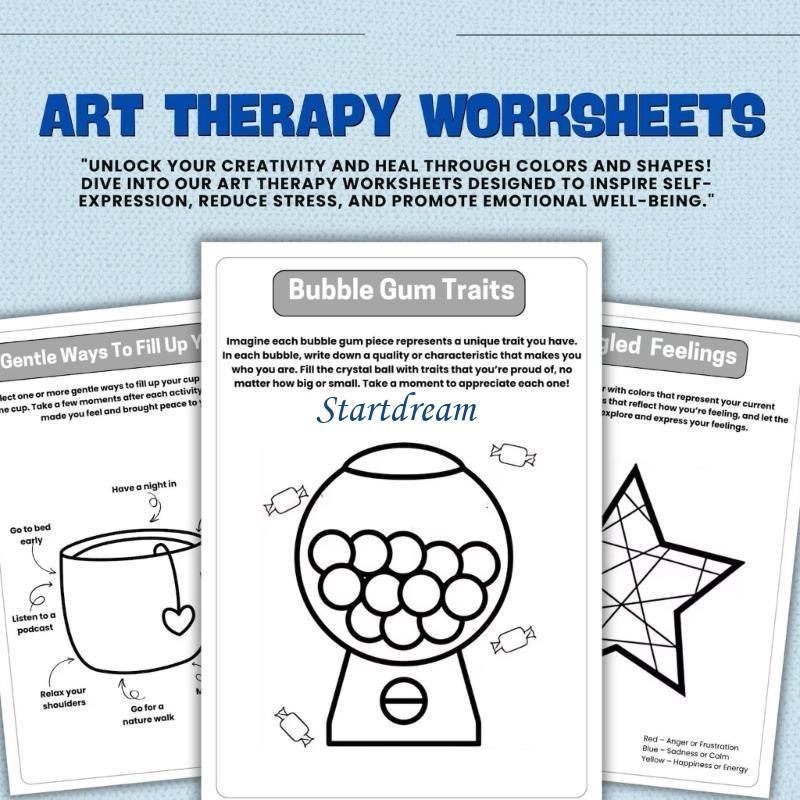 Mental Health Workbook Therape - Health Wellness Activities 评论和价格