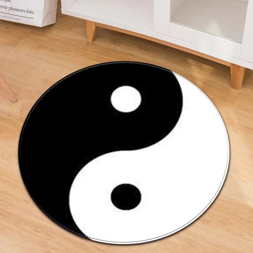 Yin Yang Taiji Round Rug Flowe - Acupressure Mat Set 评论和价格