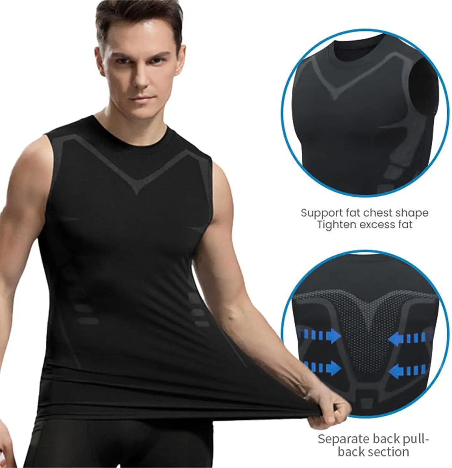 Compression Tank Top Mens Gym  - Health Wellness Fitness 评论和价格