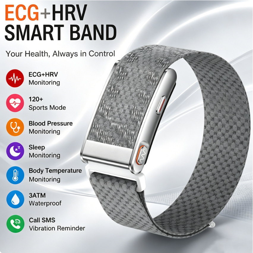 Smart Health Bracelet ECG HRV  - Health Wellness Activities 评论和价格