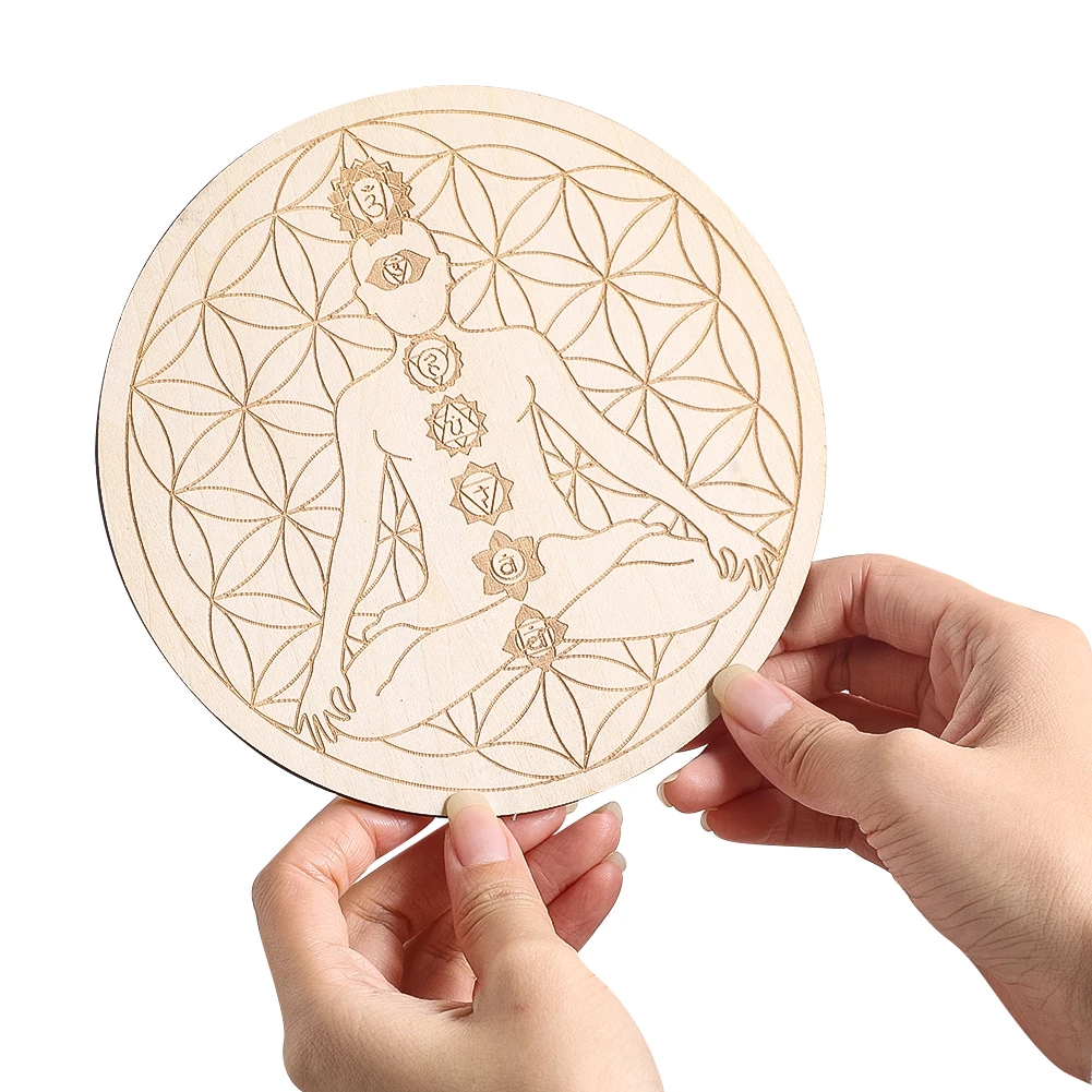 15CM Laser Engraving 7 Chakra  - Acupressure Mat Set 评论和价格