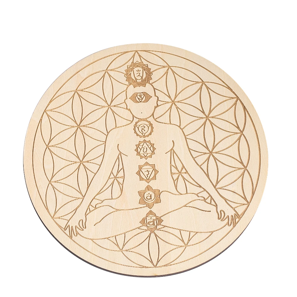 15CM Laser Engraving 7 Chakra  - Acupressure Mat Set 评论和价格